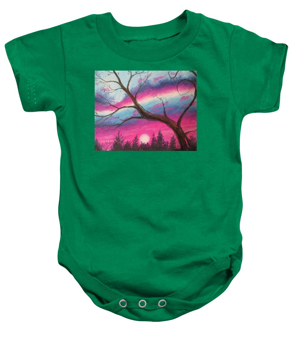 Sunsetting Tree - Baby Onesie