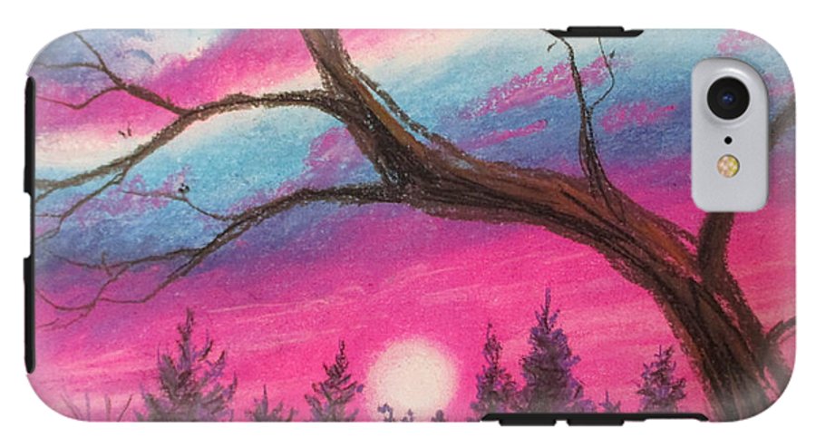 Sunsetting Tree - Phone Case