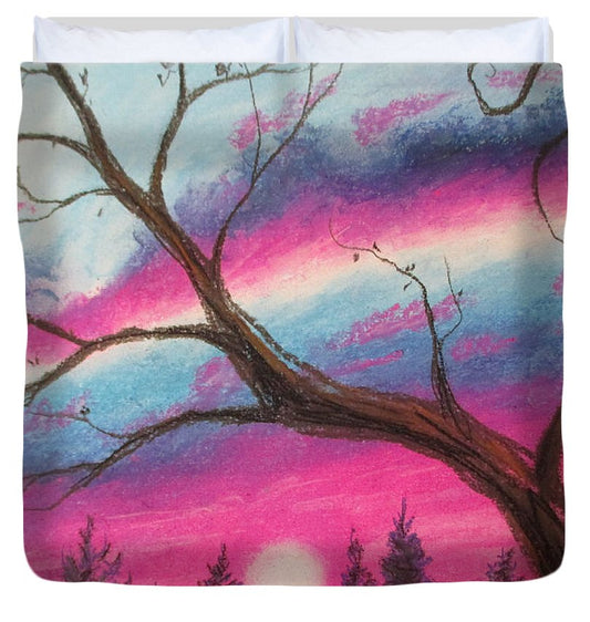 Sunsetting Tree - Duvet Cover