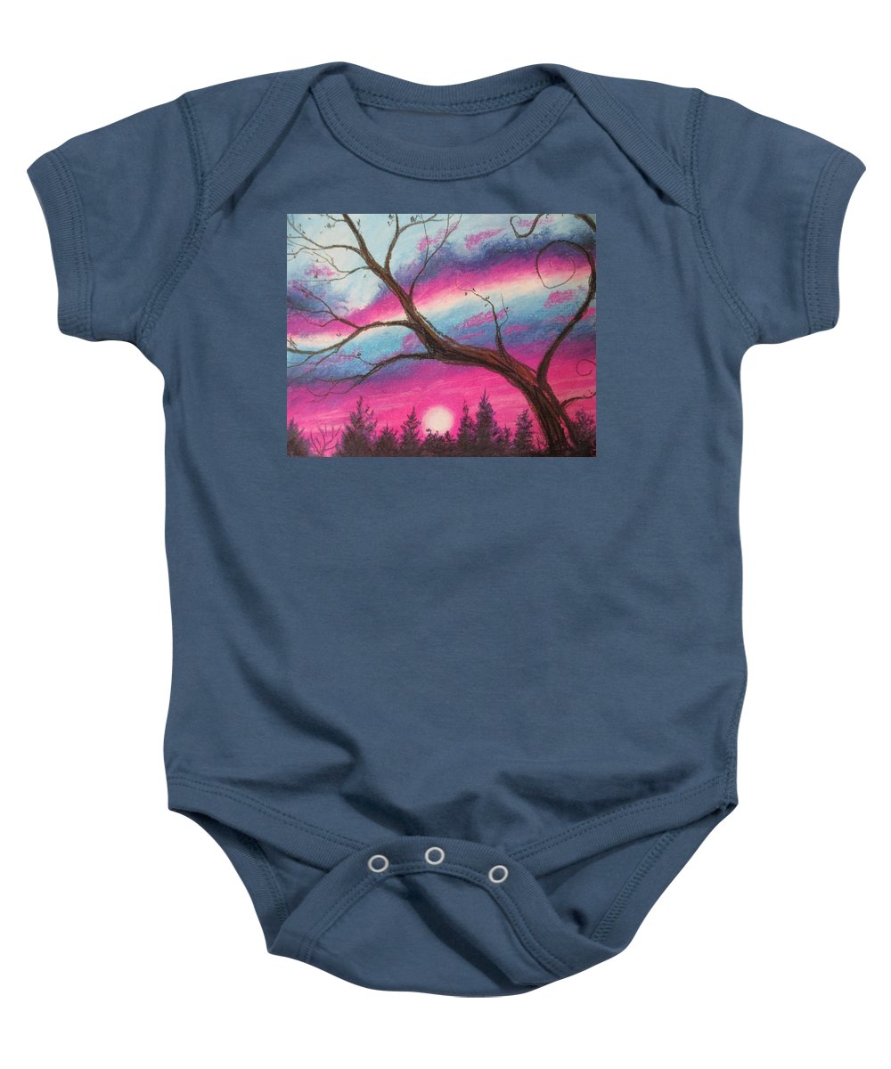 Sunsetting Tree - Baby Onesie