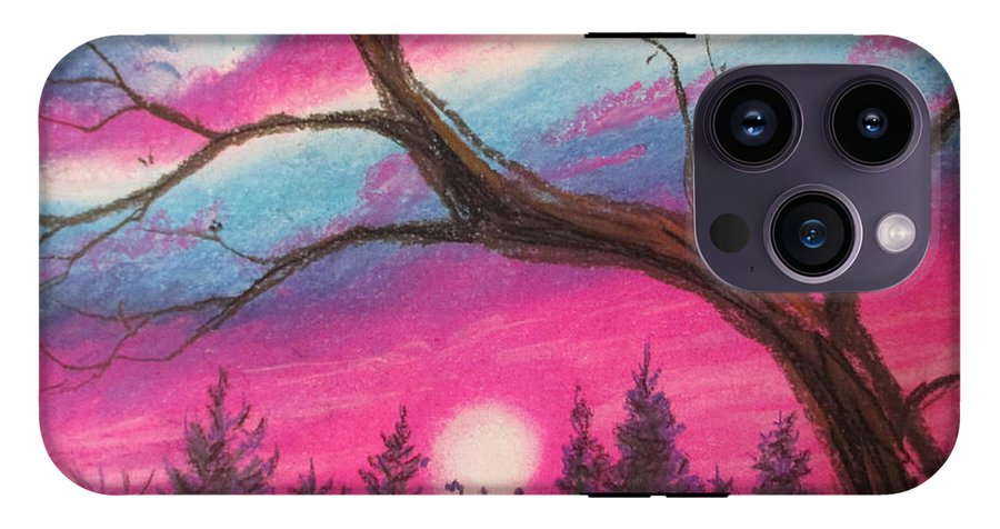 Sunsetting Tree - Phone Case