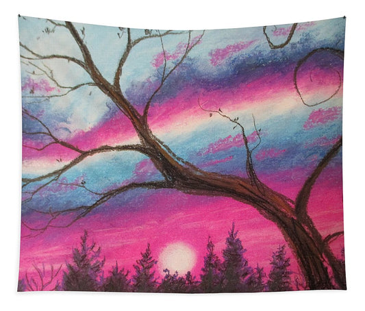 Sunsetting Tree - Tapestry