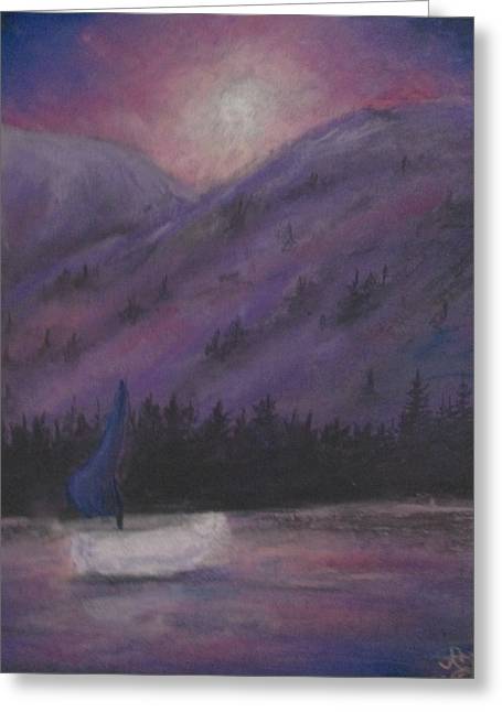 Tranquil Boatings - Greeting Card