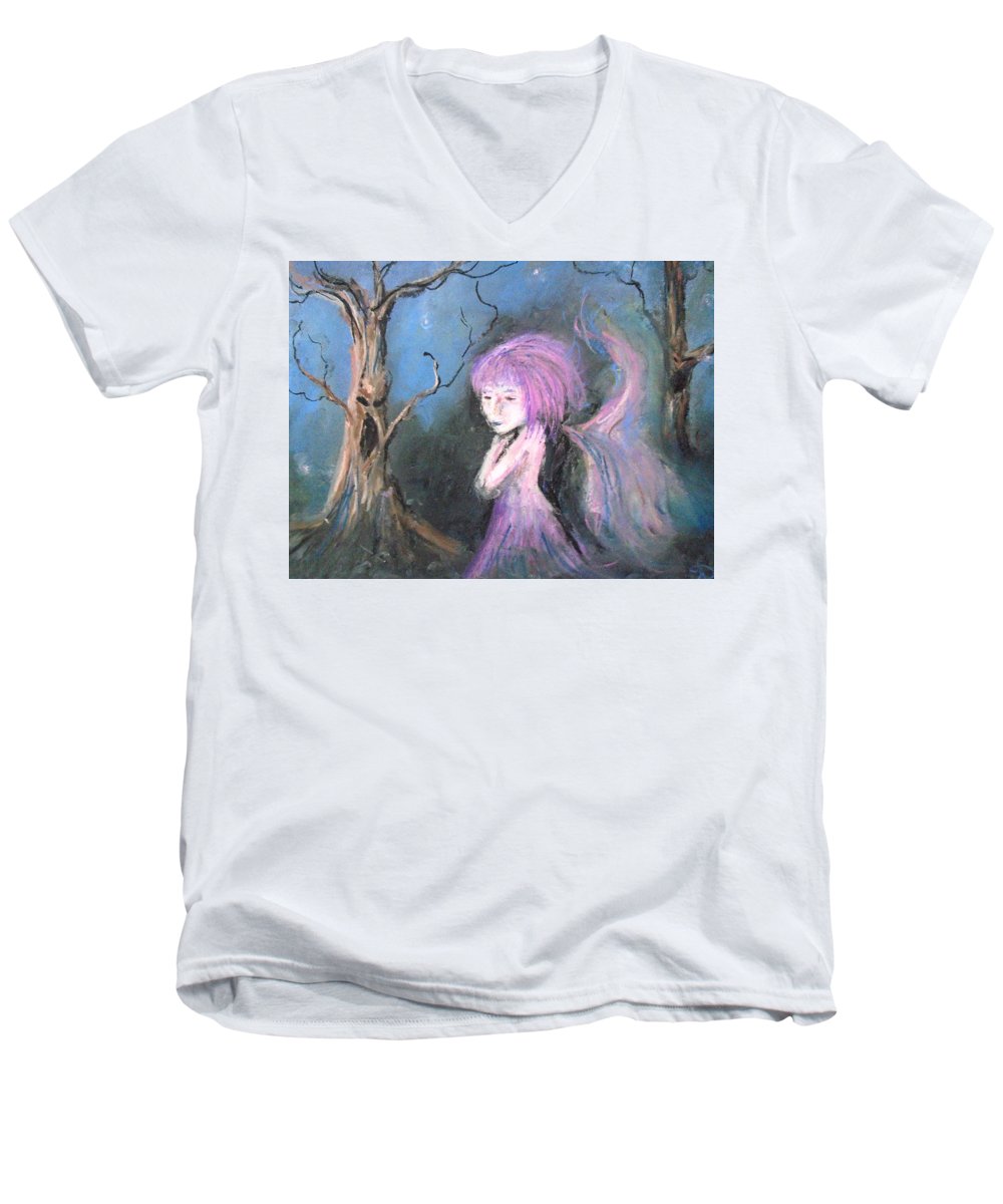 Tree Blue's in Fairy Hues  - Men's V-Neck T-Shirt