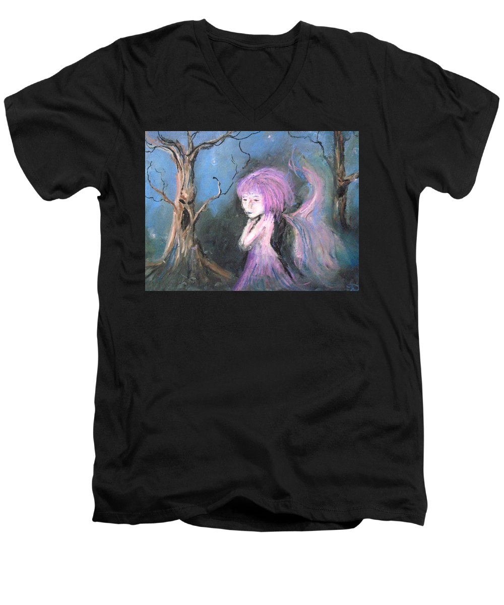 Tree Blue's in Fairy Hues  - Men's V-Neck T-Shirt