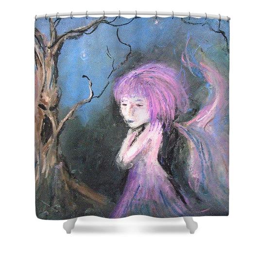 Tree Blue's in Fairy Hues  - Shower Curtain