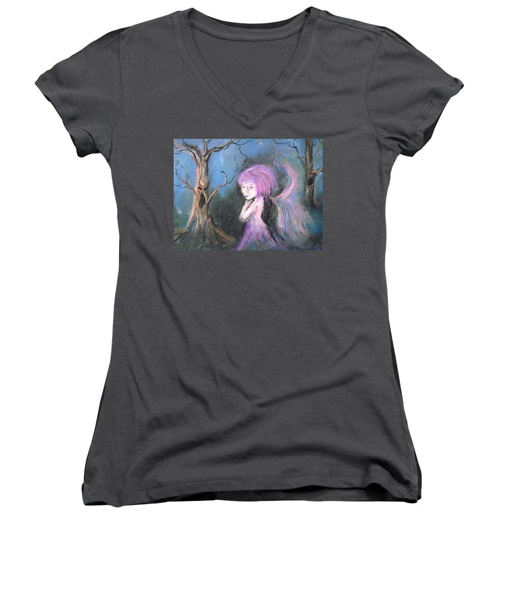 Tree Blue's in Fairy Hues  - Women's V-Neck