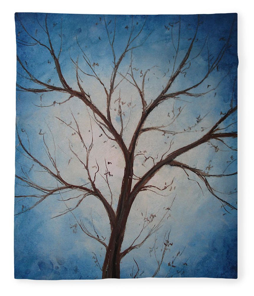 True Tree Blue - Blanket