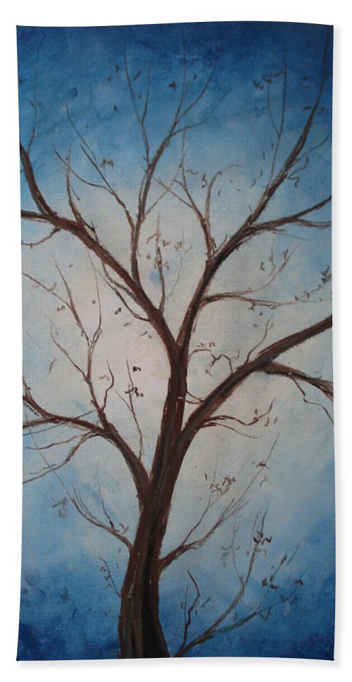 True Tree Blue - Beach Towel