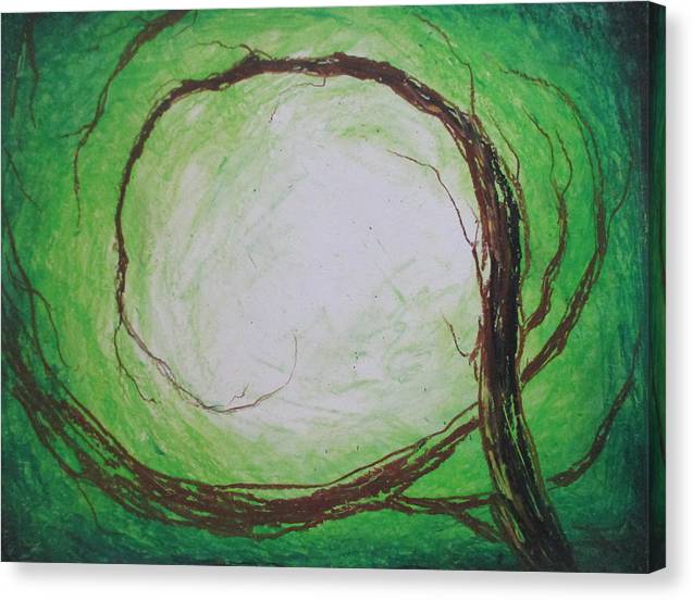 Twisting Lime - Canvas Print