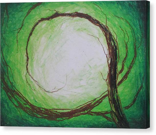 Twisting Lime - Canvas Print