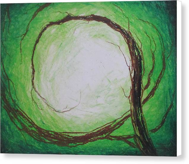 Twisting Lime - Canvas Print