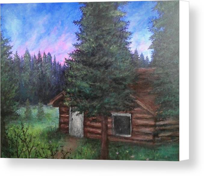 Wooded Cabin - Canvas Print