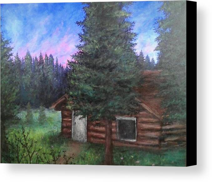 Wooded Cabin - Canvas Print