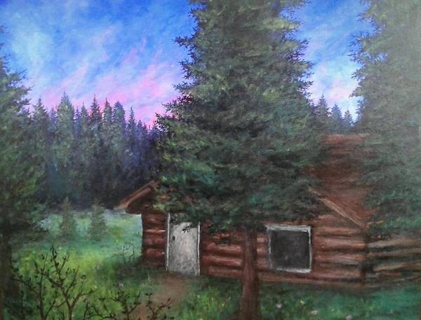 Wooded Cabin - Art Print