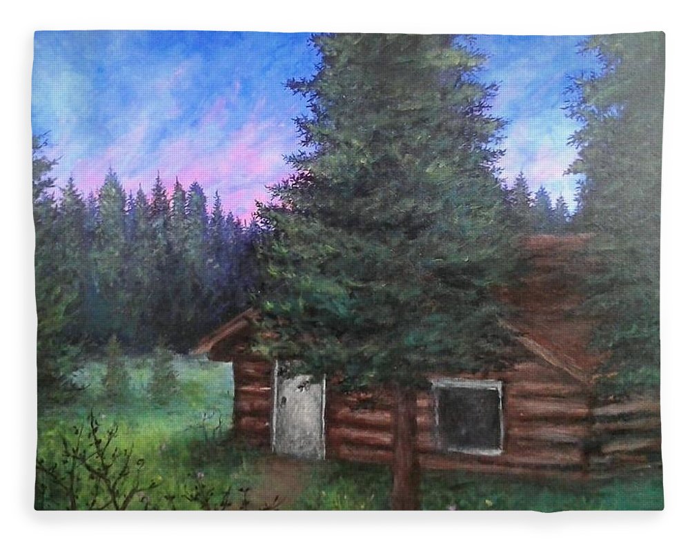 Wooded Cabin - Blanket