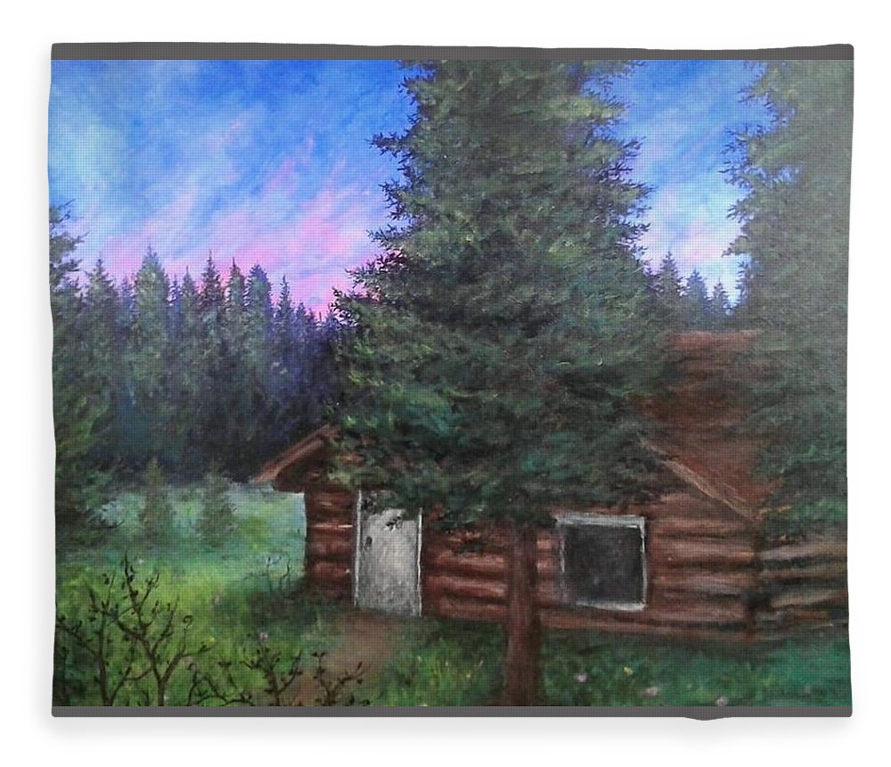 Wooded Cabin - Blanket