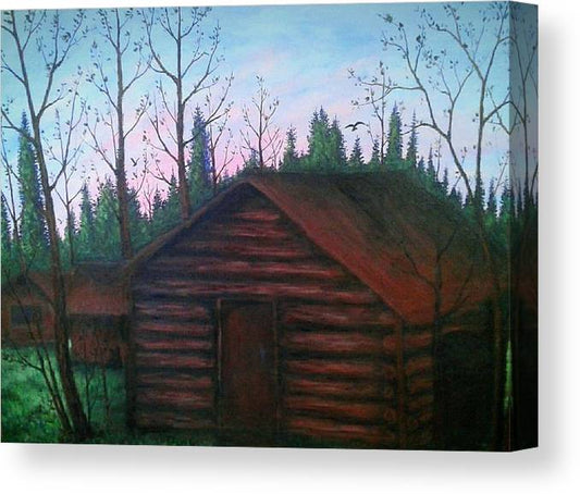 Wooden Cabin - Canvas Print