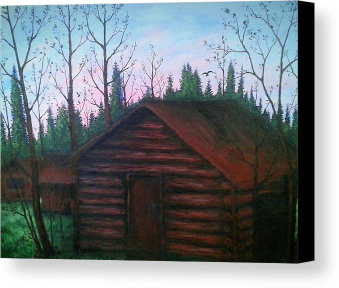 Wooden Cabin - Canvas Print