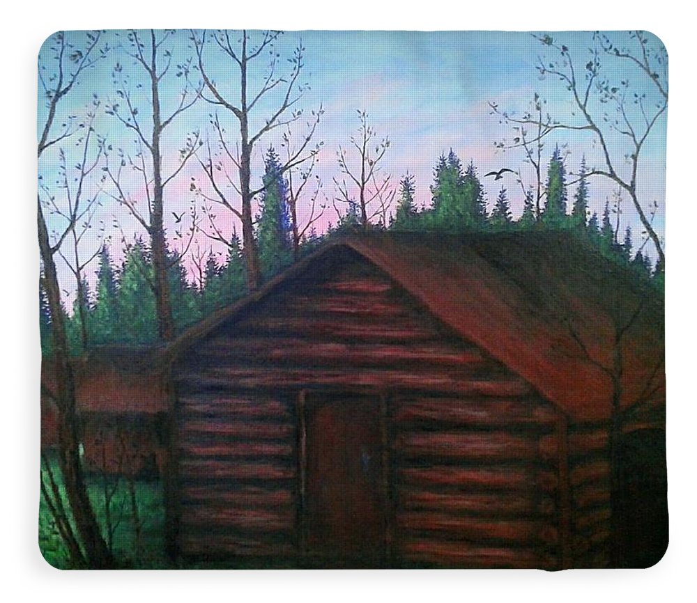Wooden Cabin - Blanket