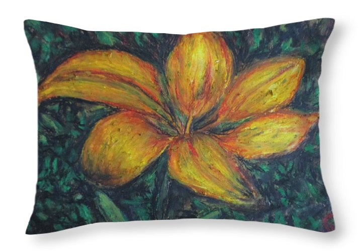 Yellow Petals - Throw Pillow